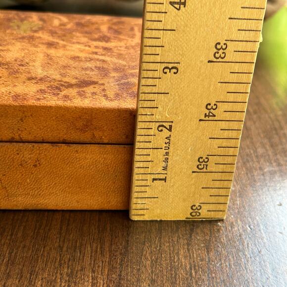 Cavallini & Co San Francisco brown leather Florentine box made in Italy - Picture 11 of 13